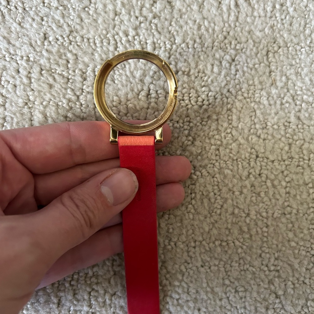 Tory Burch leather orange and red watch - Picture 4 of 5